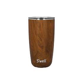 Swell Teakwood 0.53L Thermos Tumbler With Lid Brun