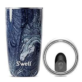 Swell Azurite Marble 0,53L Thermos Tumbler With Lid Blå
