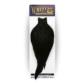 Whiting American Rooster Cape Grizzly dyed Silver Dr. Blue