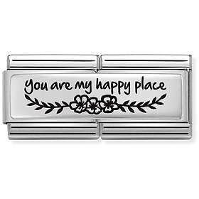 Nomination Classic Silveshine Double You are my happy place 330711/06