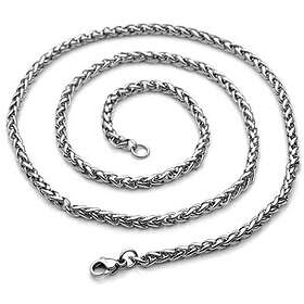 Northern Viking Jewelry Wheat Chain Link NVJKE005 halsband 55 cm