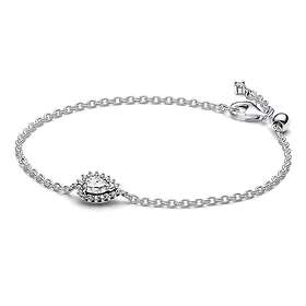 Pandora Timeless Sparkling Pear Halo Sterling silver armband 593001C01-20