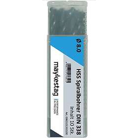 Alpen HSS Spiralborr 0,4 mm Total längd 20 DIN 338 10 st