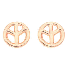 Silver Bar Peace örhängen roseguldpläterad 7 mm 8068