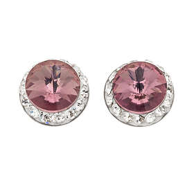 Silver Bar Spectrum stiftörhängen lila 8 mm 8187