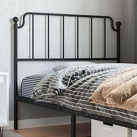 vidaXL Huvudgavel metall svart 107 cm 373917