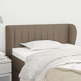 vidaXL Sänggavel med kanter taupe 83x23x78/88 cm tyg 3117360