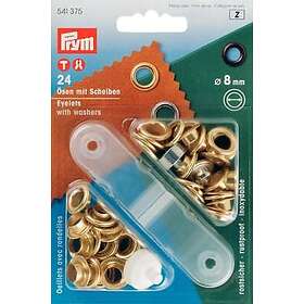 Prym Grommets Messing 8mm 25 stk. inkl. Værktøj