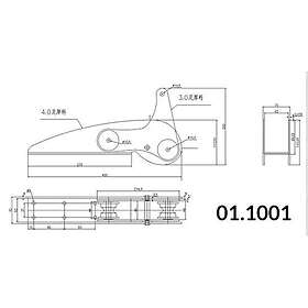 1852 Marine Quality Ankarrulle AISI 316 max 15kg Ankare l-400 mm