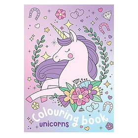 Panduro Hobby Målarbok Söta Enhörningar A4 – 24 sidor med stora och tokigt söta enhörningar