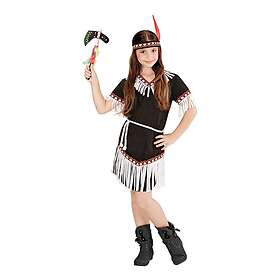 Native American Barn Svart Maskeraddräkt X-Large