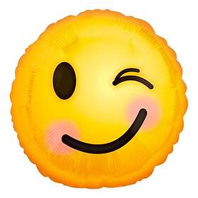 Wink Folieballong Emoji