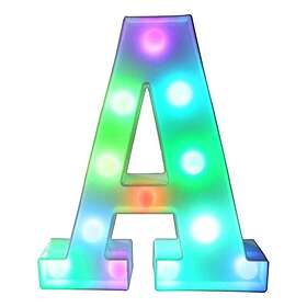 Bokstav med LED-Belysning RGB Bokstav A