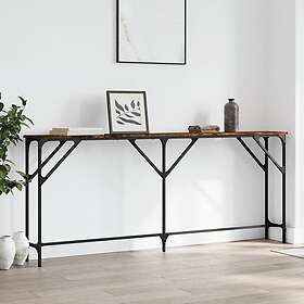 vidaXL Konsolbord Røget Eg 180x23x75 cm Konstrueret Træ 837769