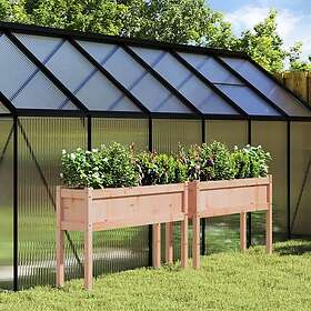 vidaXL Odlingslådor 2 st med ben massivt douglasträ 837571