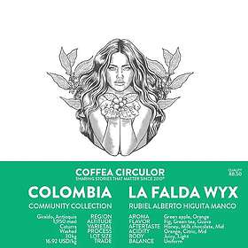 Coffea Circulor La Falda WYX ColombiaLjusrostade kaffebönor 250g