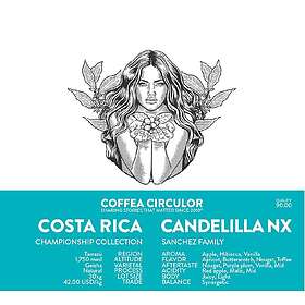 Coffea Circulor Candelilla Geisha Costa Rica Ljusrostade kaffebönor 250g