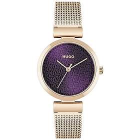 Hugo 1540128 Women's #SWEET Rose Gold Mesh Bracelet Watch