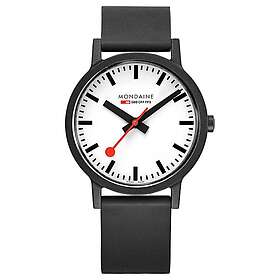 Mondaine MS1.41110.RB Essence Quartz Black Natural Rubber Watch