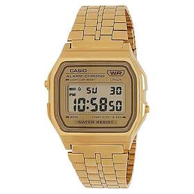 Casio A158WETG-9AEF EX-DISPLAY Vintage Style Gold Ion Plated Watch