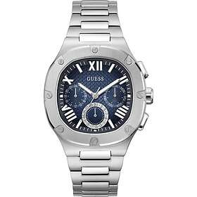 Guess GW0572G1 Men's Blue Textured Dial Stainless Steel Watch