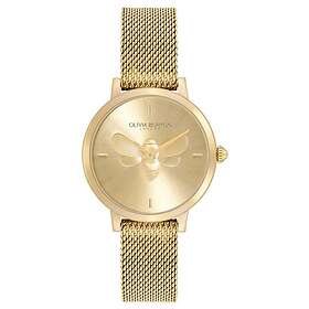 Olivia Burton 24000022 Signature Ultra Slim Bee Gold Dial Watch