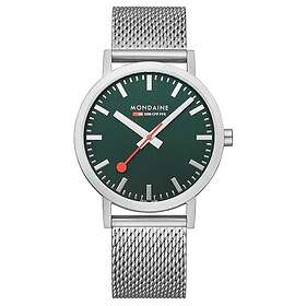 Mondaine A660.30360.60SBJ Classic 40 Mm Forest Green Dial Watch