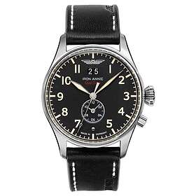 Iron Annie 5140-2 Flight Control Quartz Black Leather Watch