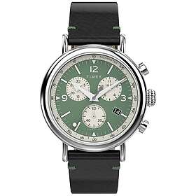 Timex TW2V71000 Men's Waterbury Chrono (41mm) Green Dial Watch