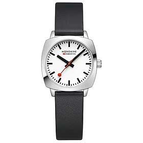 Mondaine MSL.31110.LBV Petite Cushion Square White Dial Watch