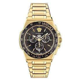 Versace VE7H00623 Men\'s Greca Extreme Chrono (45mm) Black Watch Best Price  | Compare deals at PriceSpy UK