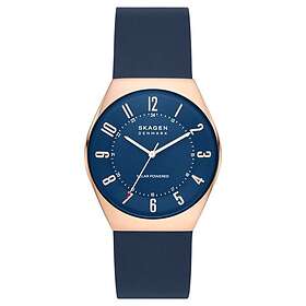 Skagen SKW6834 Grenen Blue Dial Blue Leather Strap Watch