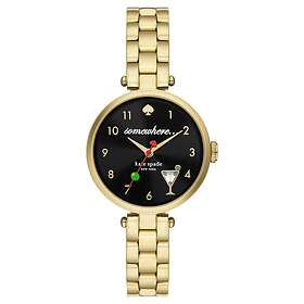 Kate Spade KSW1806 Holland (28mm) Black Cocktail Dial Gold Watch