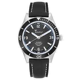 Squale SUPERMBKBK.RLBK Super- Arabic (38mm) Black Dial Watch