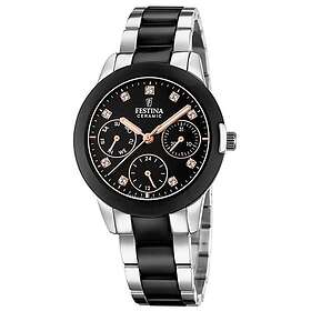 Festina F20497/3 Women's Black Ceramic Stainless Steel Watch