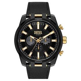Diesel DZ4610 Split Men's Black PVD plated Case Leather Watch