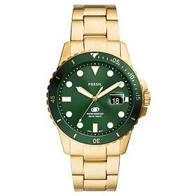 Fossil FS6030 Men's Blue (42mm) Green Dial Gold-Tone Watch