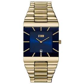 Storm 47195/GD/B Men's Omari XL (32mm) Blue Dial Gold-Tone Watch