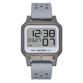 Nixon A1320-5106-00 Heat Gunmetal Positive Rubber Strap Watch