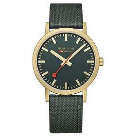 Mondaine A660.30360.60SBS Classic 40mm Green Dial Watch