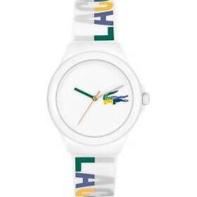 Lacoste 2001217 Neocrock White Silicone Strap White Dial Watch