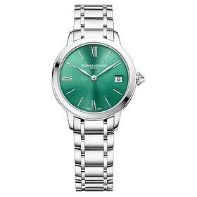 Baume & Mercier M0A10609 Classima 31mm Green Sunray Dial Watch