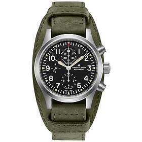 Hamilton H71706830 Khaki Field Auto Chrono Leather Bund Watch