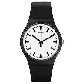 Swatch SVIB105-5300 BLACKBACK PAY! Unisex White Dial Watch