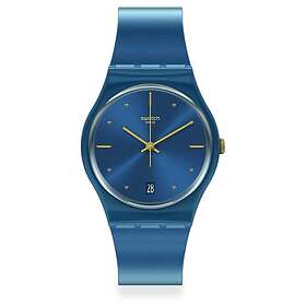 Swatch GN417 PEARLYBLUE Silicone Strap Watch