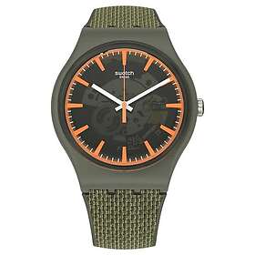 Swatch SVIG100-5300 Unisex ONGPAY! Green Textured Strap Watch