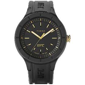 Timex x UFC TW2V56900 Shogun Black Dial Black Rubber Watch