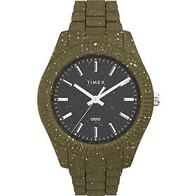 Timex TW2V77100 Men's Legacy Black Dial Green Speckled #tide Watch