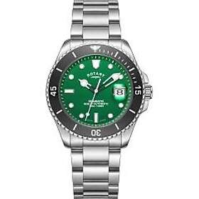 Rotary GB05430/78 Henley Seamatic Automatic Green Dial Black Watch