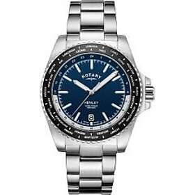 Rotary GB05370/88 Henley World Time Blue Dial Watch